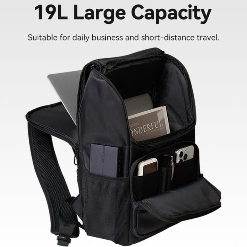 Mochila Vention KROB0 para Computadores Portáteis Até 15,6" / 19L / À Prova de Água / Preto