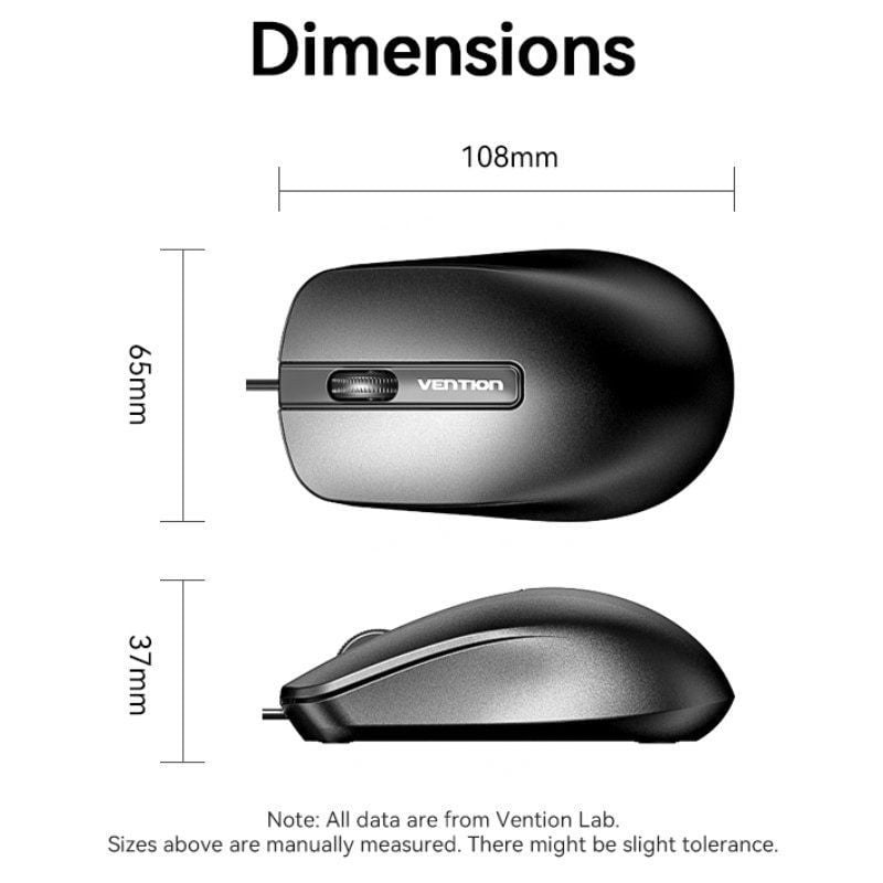 Rato Vention KTABG / Até 1200 DPI