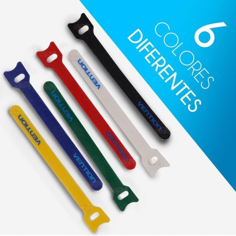 Vention KAC00 Fita Organizadora de Cabos / 15cm / Embalagem de 6