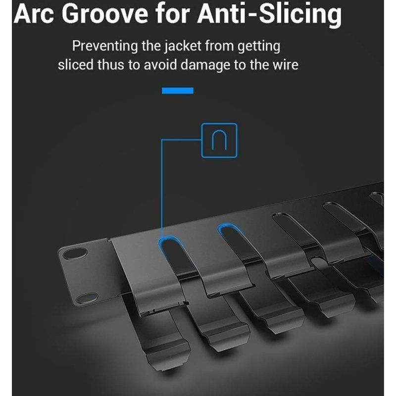 Organizador de Cabos de Rede Vention KHAB0 / 24 Portas