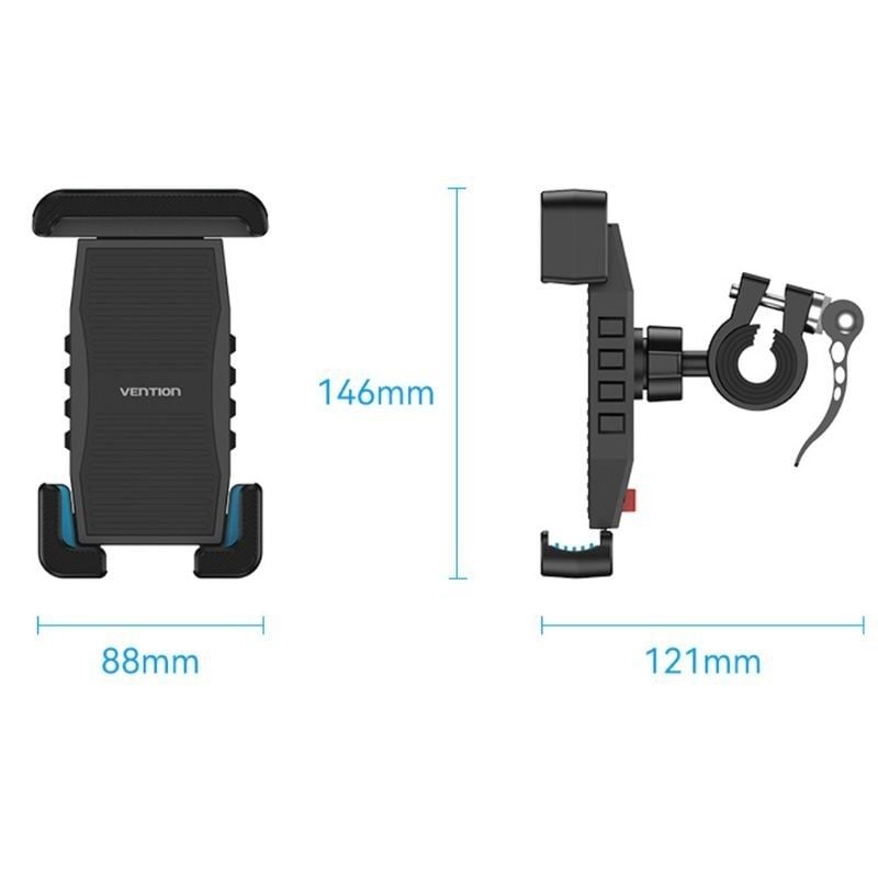 Suporte para Smartphone para Bicicleta Vention KCWB0 / Preto