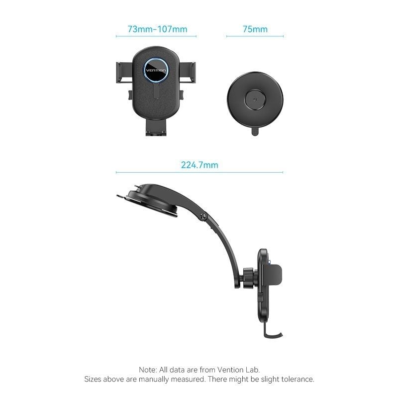 Suporte para Smartphone para Automóvel Vention KSCB0 / Preto