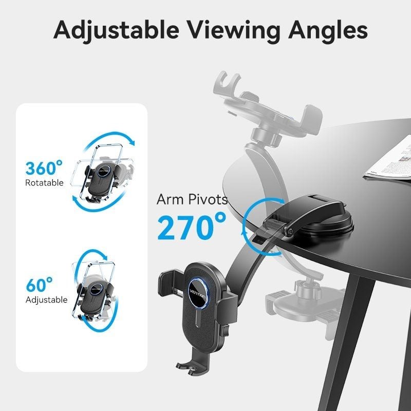 Suporte para Smartphone para Automóvel Vention KSCB0 / Preto