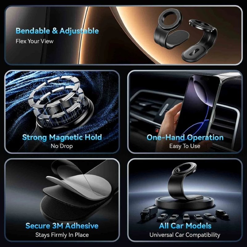 Suporte para Smartphone para Automóvel Vention KSIB0 / Preto