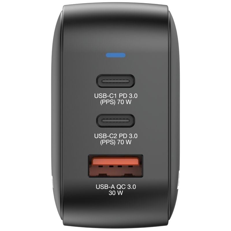 Carregador de Parede Universal Gan de Viagem Mini Carregador de Parede Verbatim Gan / 2xusb Tipo C…