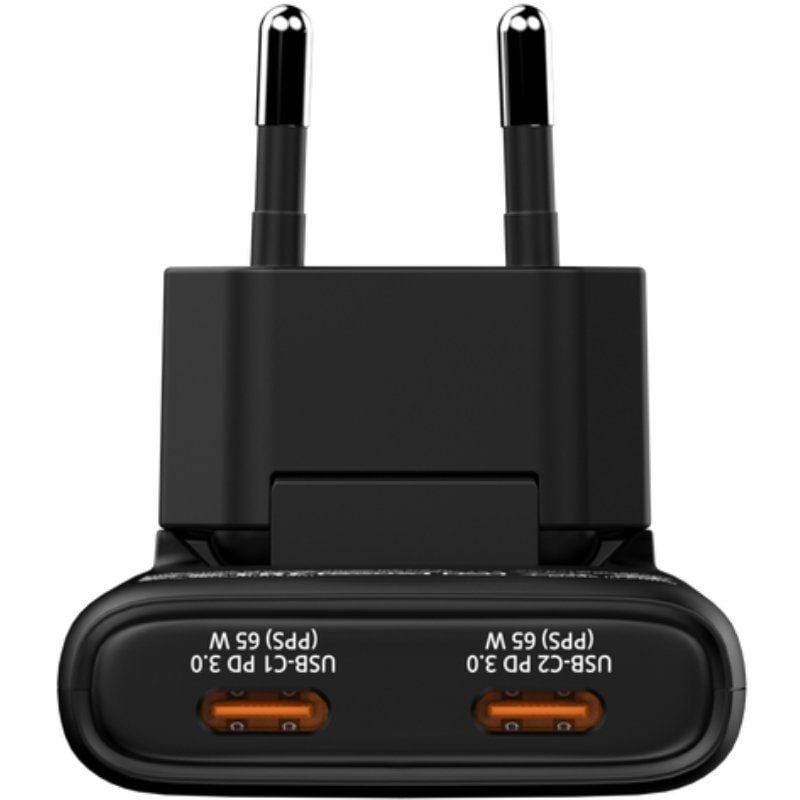 Carregador de Parede Verbatim Fold 'n' Go Gan / 2xusb Type-c / 65W