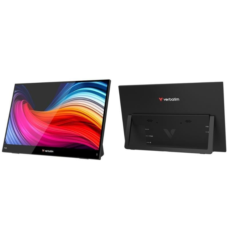 Monitor para Computador Portátil Verbatim Touch Light 15,6" / Full HD / Multimédia / Preto