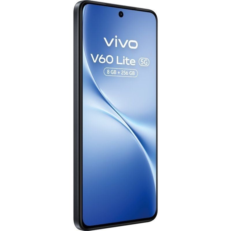 Smartphone Vivo V60 Lite 8GB / 256GB / 6.77" / 5G / Preto / Inclui Carregador de 90W e Auscultadores