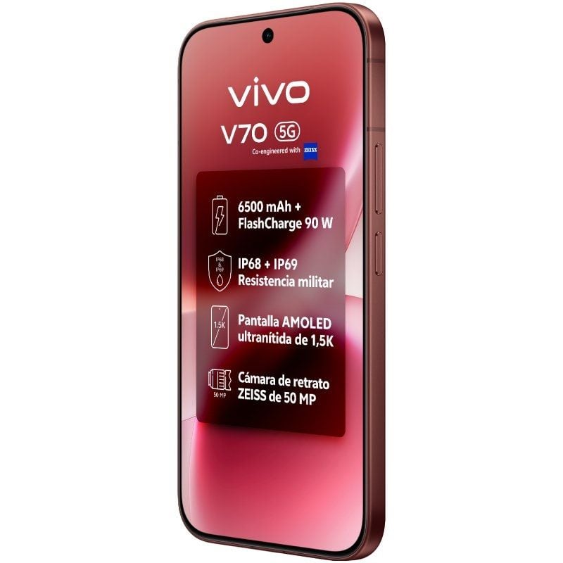 Smartphone Vivo V70 8 GB / 512 GB / 6,59" / 5G / Castanho