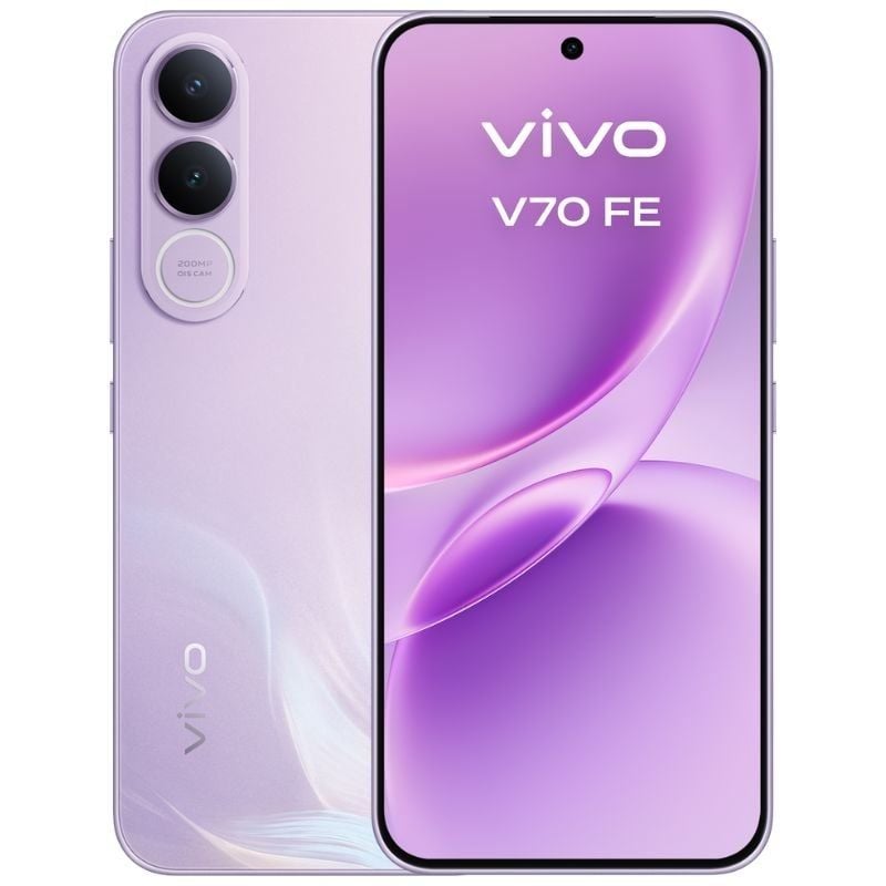 Smartphone Vivo V70 FE 8 GB / 512 GB / 6,83" / 5G / Roxo / Inclui Carregador + Auscultadores
