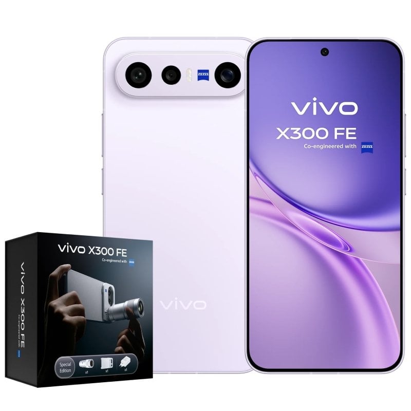 Smartphone Vivo X300 FE 12 GB / 512 GB / 6,31" / 5G / Roxo / Inclui Extensor de Teleobjetiva