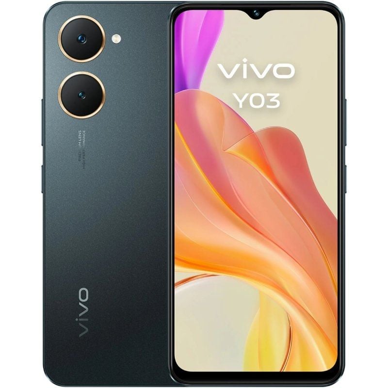 Smartphone Vivo Y03 4GB / 128GB / 6.56" / Preto Espacial
