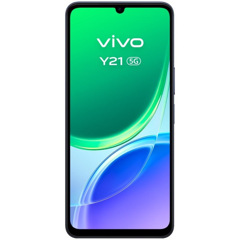 Smartphone Vivo Y21 4 GB / 256 GB / 6,74" / 5G / Preto / Inclui Carregador + Auscultadores