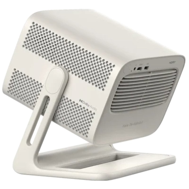 Projetor Portátil Wanbo Vali 1 Pro / 900 Lúmenes / Full HD / HDMI / Bluetooth / Wi-fi / Bege
