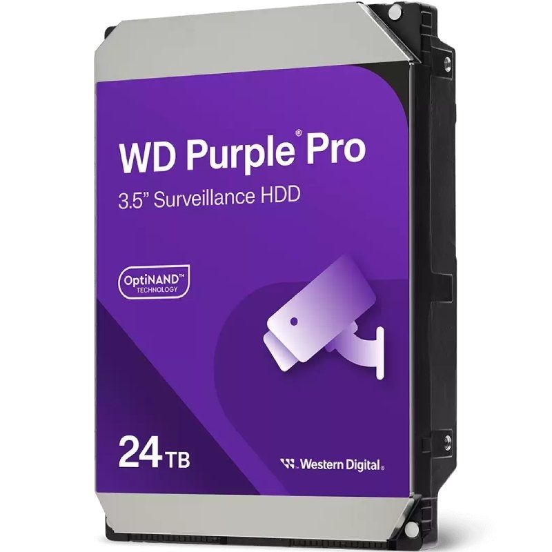 Disco Rígido Western Digital WD Purple Pro Surveillance 24TB / 3,5" / SATA III / 512MB