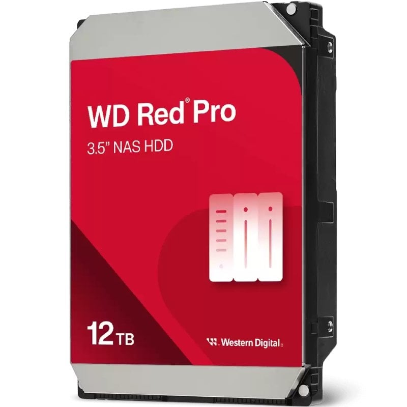 Disco Rígido Western Digital WD Red Pro NAS de 12 TB / 3,5" / SATA III / 512 MB
