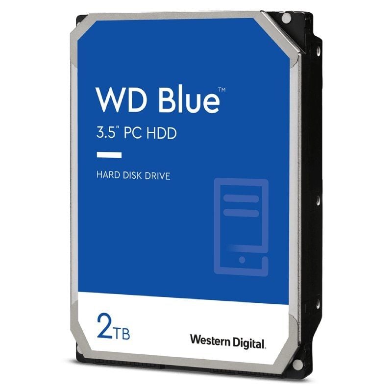 Disco Rígido Western Digital WD Blue para Computador de Secretária 2 TB / 3,5" / SATA III / 256 MB