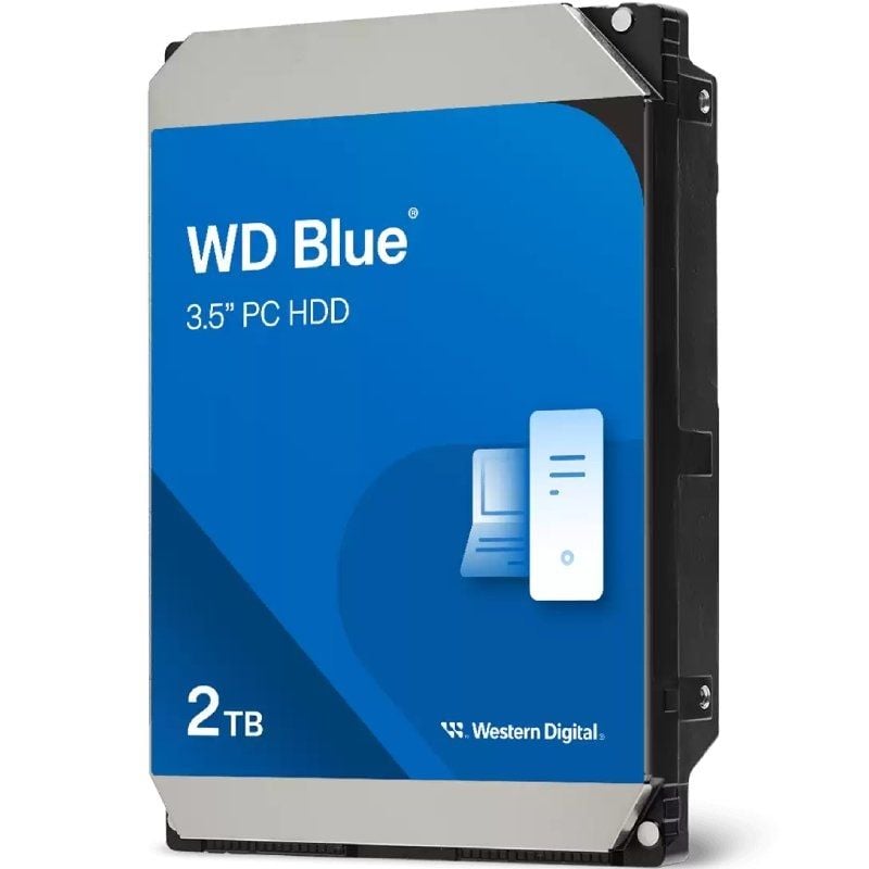 Western Digital WD Blue PC Desktop Hard Drive 2TB / 3,5" / SATA III / 64MB