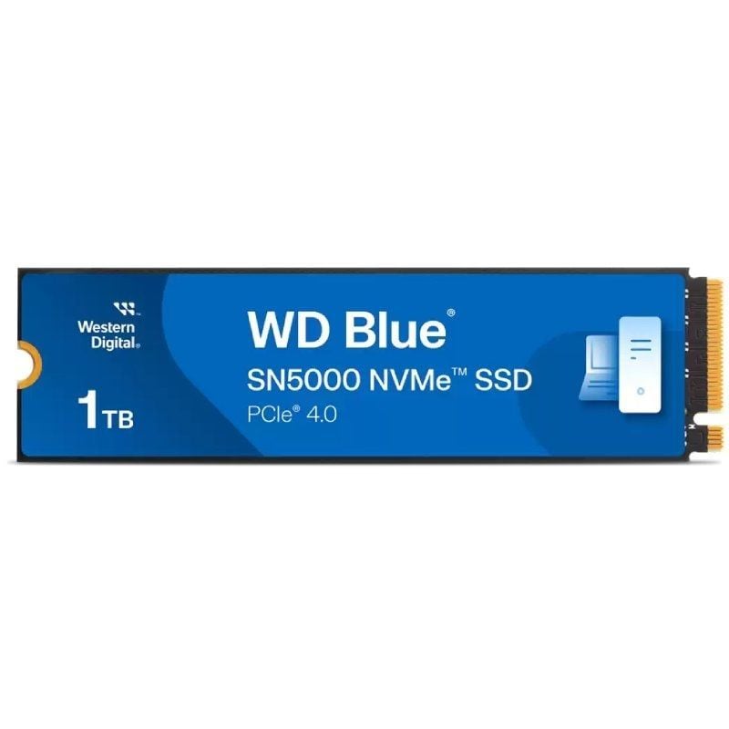 SSD Western Digital WD Blue SN5000 1TB / M.2 2280 PCIe Gen4 / Capacidade Total