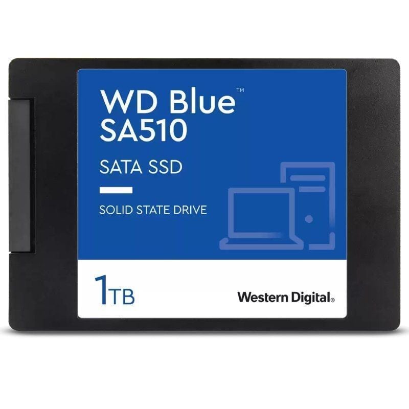 Western Digital WD Blue SA510 1TB SSD / SATA III / Capacidade Total