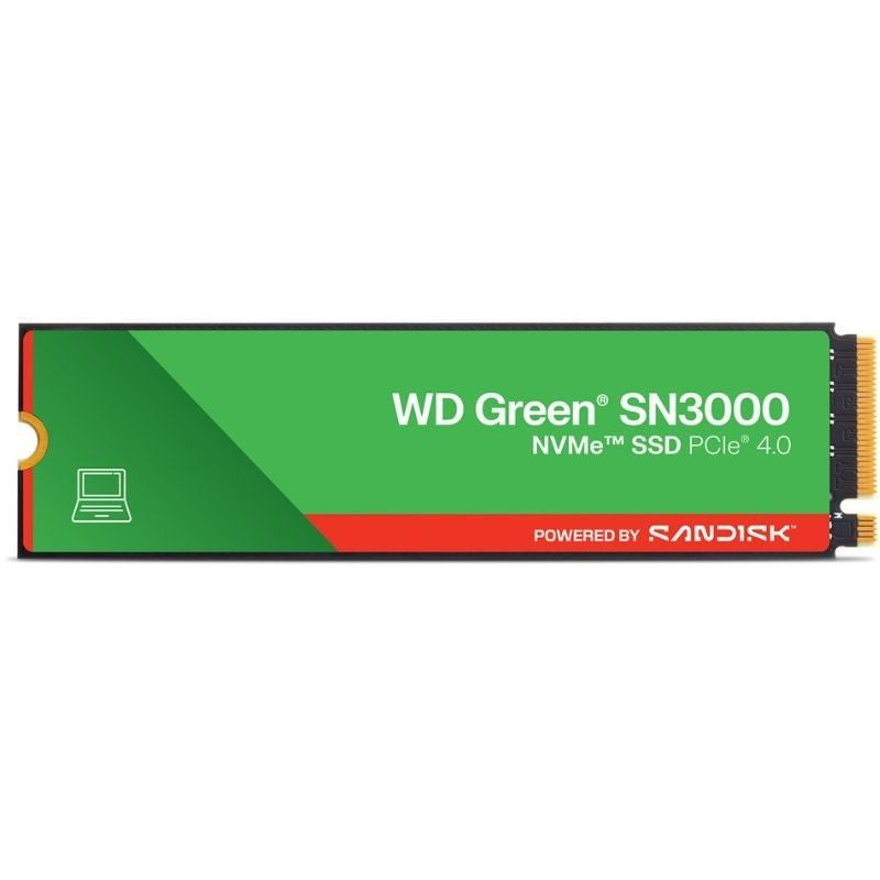 Sandisk WD Green SN3000 SSD 2TB / M.2 2280 PCIe Gen4 / Capacidade Total
