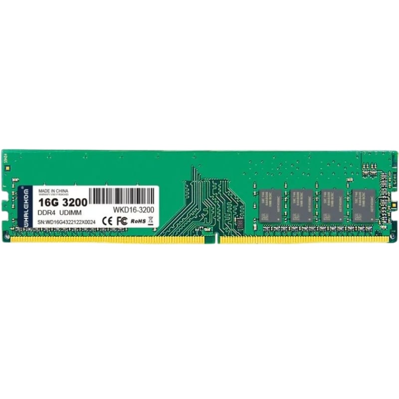 Memória RAM Whalekom WK4UD32 16 GB / DDR4 / 3200 Mhz / 1,2 V / UDIMM