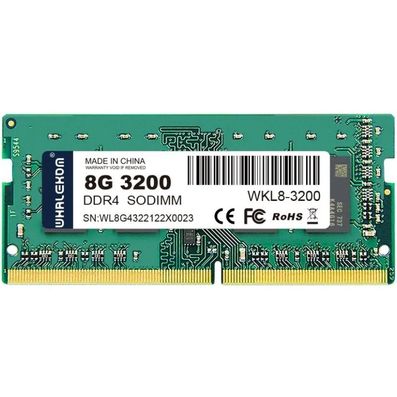 Memória RAM Whalekom WK4SO32 8 GB / DDR4 / 3200 Mhz / 1,2 V / CL19 / SODIMM