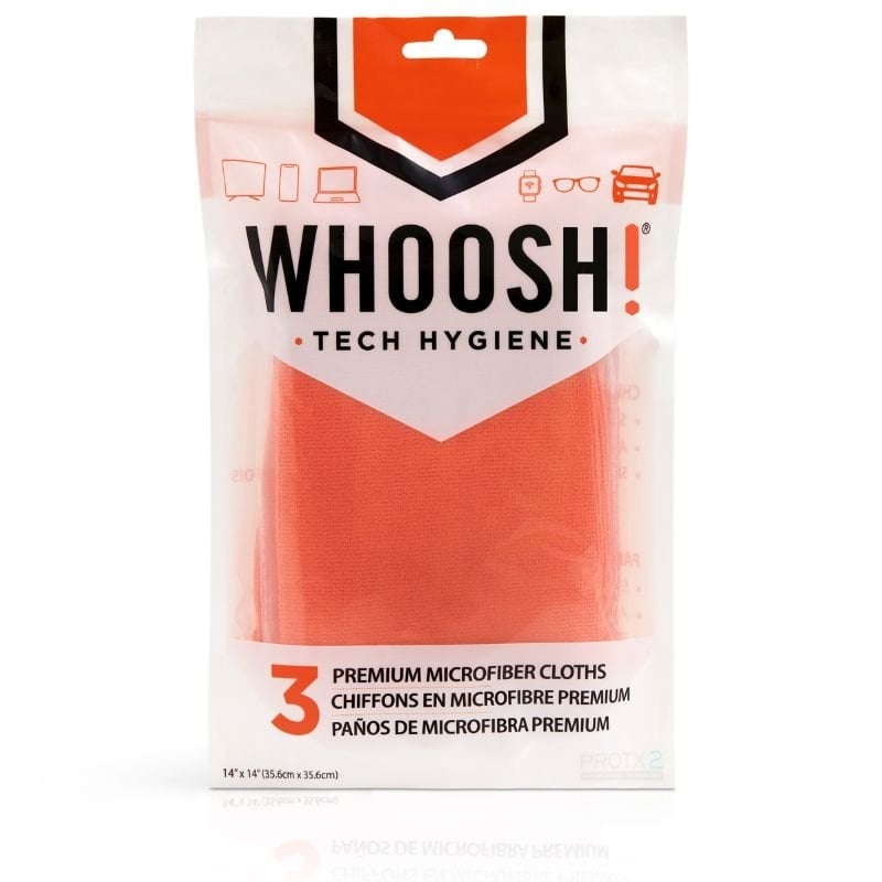 Conjunto de 3 Panos de Microfibra Whoosh WSH007 / 35,6 X 35,6 Cm
