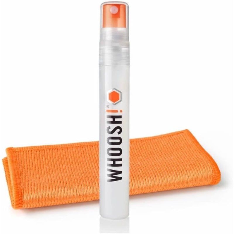 Kit de Limpeza de Ecrãs de Bolso Whoosh Kit Pocket WSH001 / Spray de 8 Ml + Pano de Microfibra
