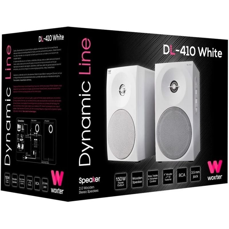 Altifalantes Woxter Dynamic Line Dl-410 / 150W / 2.0 / Branco