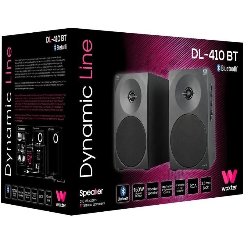 Altifalantes Bluetooth Woxter Dynamic Line Dl-410 BT / 150W / 2.0