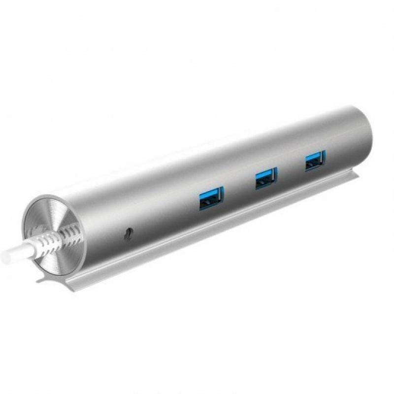 Hub USB 3.0 com Fonte de Alimentação Externa Woxter HUB 73 Pe26-142 / 7xusb / Cinzento