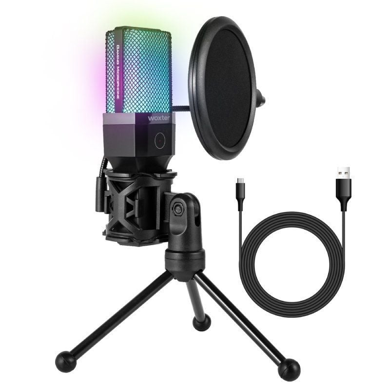 Microfone Woxter Mic Studio 65 RGB / USB 2.0