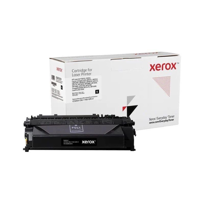 Toner Compatível Xerox 006R03839 Compatível com HP CE505X / Crg-119ii / Gpr-41 / 6500 Páginas / Pre…