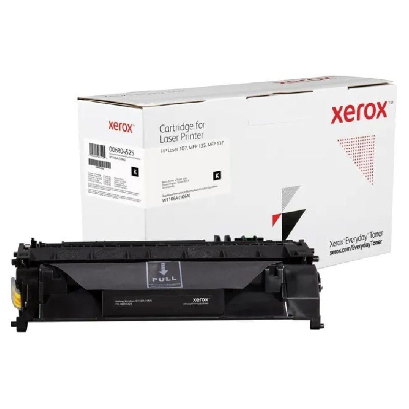 Toner Compatível Xerox 006R04525 Compatível com HP 106A / 1000 Páginas / Preto