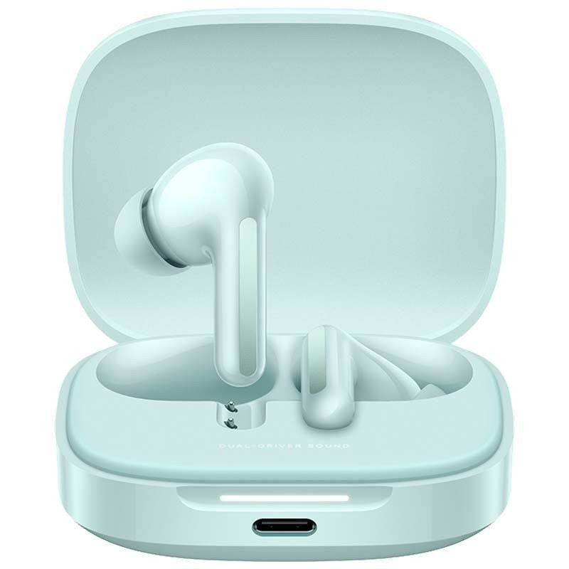 Auscultadores Bluetooth Xiaomi Redmi Buds 6 com Estojo de Carregamento / Autonomia 10h / Verde