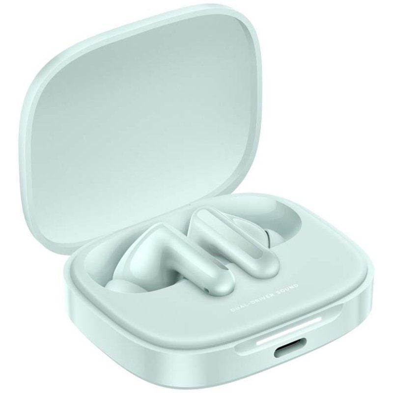 Auscultadores Bluetooth Xiaomi Redmi Buds 6 com Estojo de Carregamento / Autonomia 10h / Verde