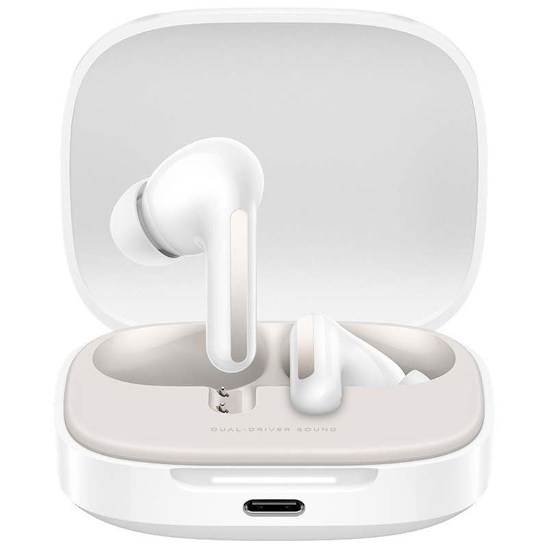 Auscultadores Bluetooth Xiaomi Redmi Buds 6 com Estojo de Carregamento / 10h de Autonomia / Branco