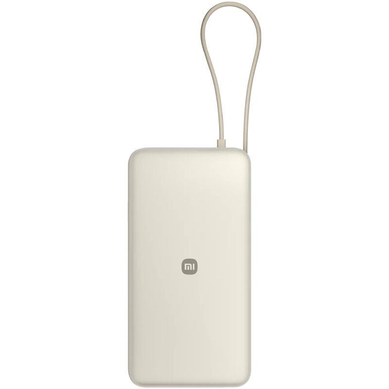 Powerbank Xiaomi de 20 000 Mah com Cabo Integrado de 67 W / 67 W / Bege / Inclui Cabo USB Tipo C