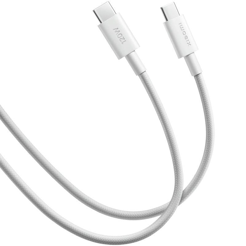 Cabo USB 2.0 Tipo C 6A Xiaomi Braided / USB Tipo C Macho - USB Tipo C Macho / Até 120 W / 480 Mbps…