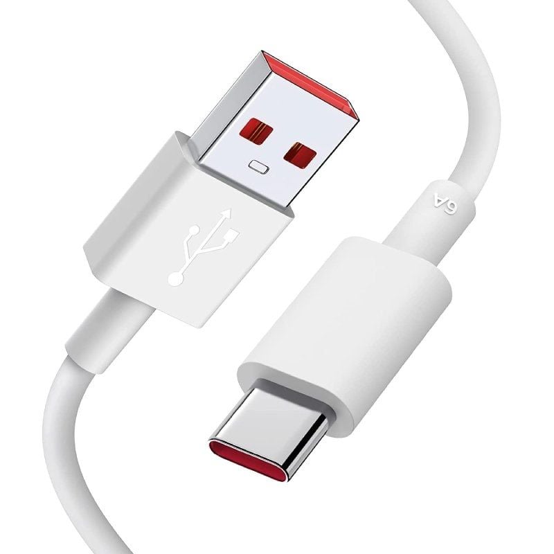 Cabo USB Xiaomi 6A Tipo a para Tipo C / Macho USB - Macho USB Tipo C / 1m / Branco
