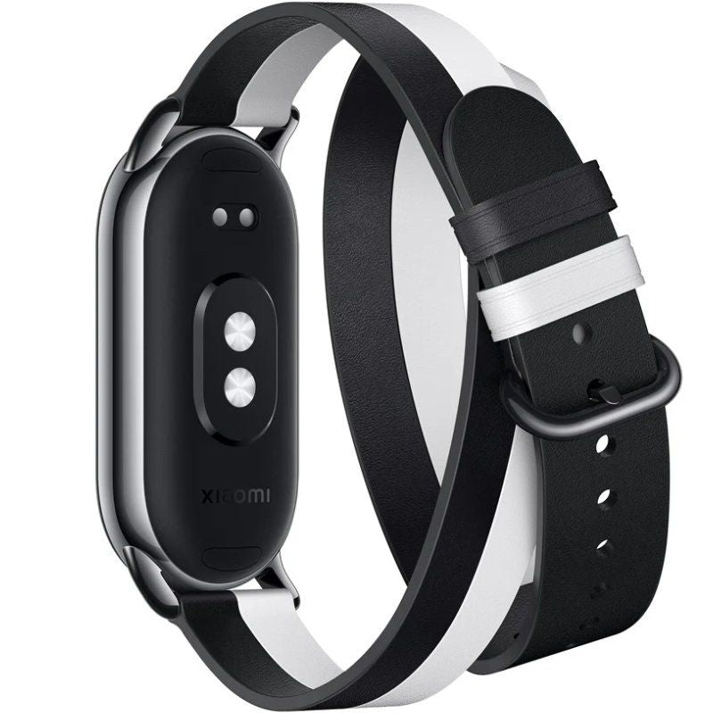 Bracelete Original para Xiaomi Mi Smart Band 8 Bracelete Dupla / Branco e Preto