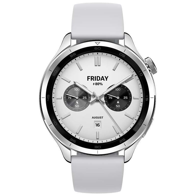 Xiaomi Watch S4 Smartwatch / Notificações / Ritmo Cardíaco / GPS / Prateado