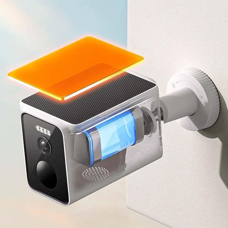 Conjunto de Câmaras de Videovigilância Xiaomi Solar Outdoor Camera BW 400 Pro Set / 132º / Visão No…