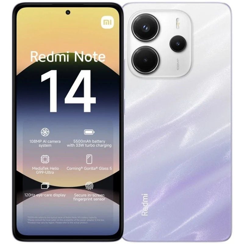 Smartphone Xiaomi Redmi Note 14 6GB / 128GB / 6.67" / Roxo