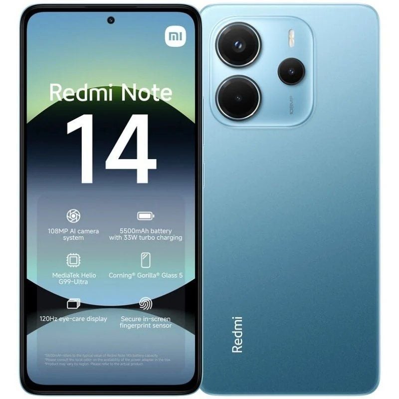 Smartphone Xiaomi Redmi Note 14 8GB / 256GB / 6.67" / Azul