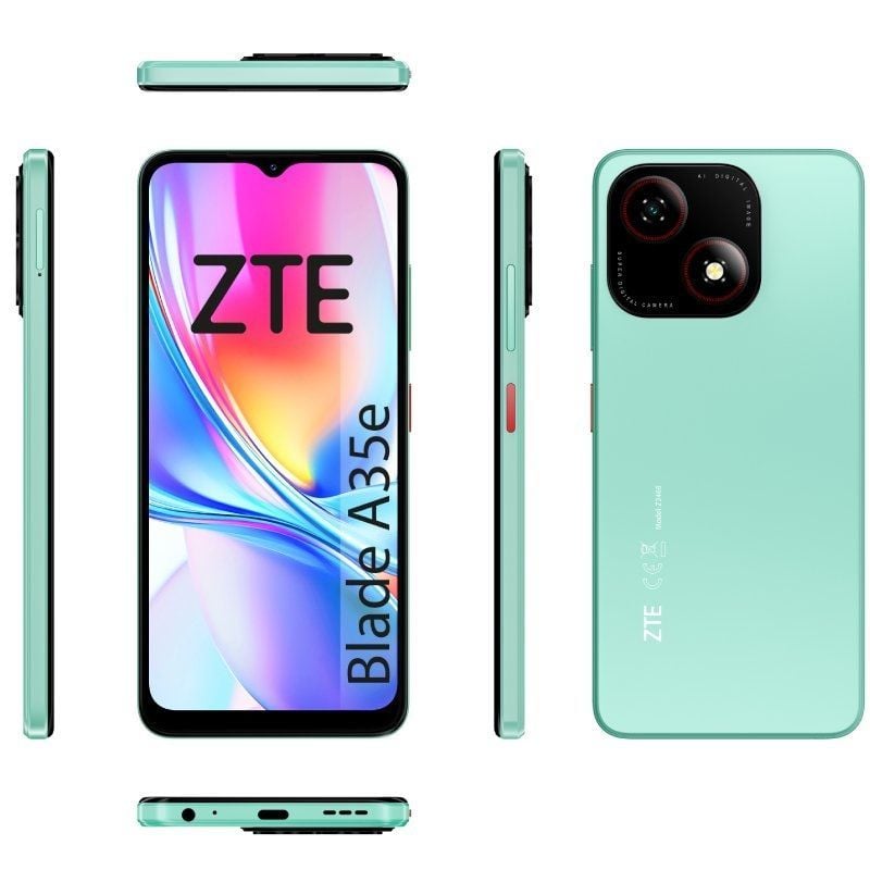 Smartphone ZTE Blade A35E 2GB / 32GB / 6.52" / Verde