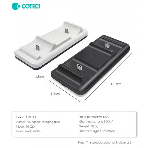 Playstation 5 Controller Charger Black