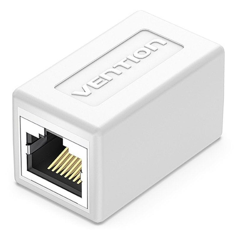 União Adaptador RJ45 IPVB0/CAT.6 Vention- Branco e Preto
