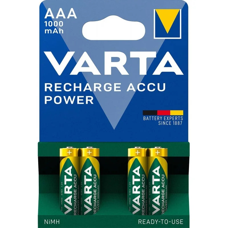 Varta AAA Rechargeable Battery Pack of 4 Units